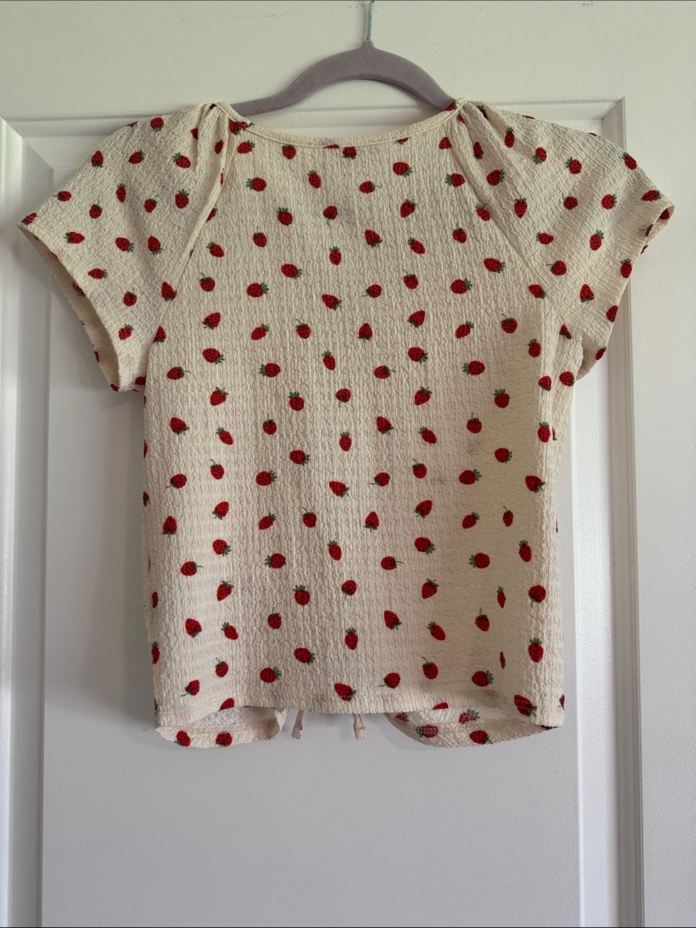 Strawberry  Ruched Top & Short Set - Picture 3 of 4